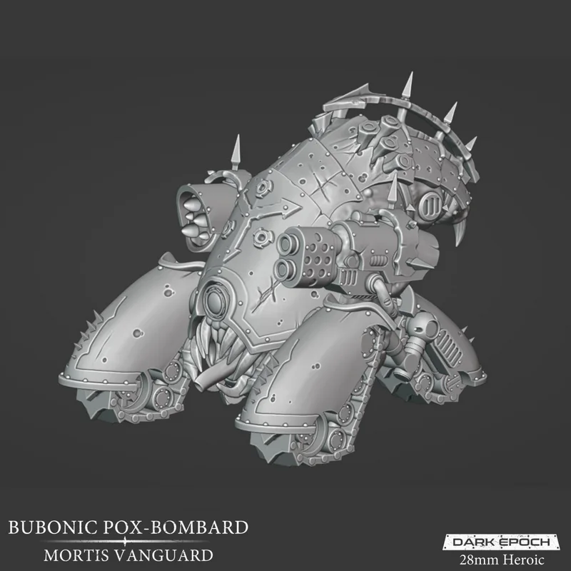 Bubonic Pox-Bombard armored Mortis Vanguard vehicle miniature