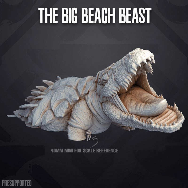 Armored sci-fi dinosaur turtle creature with a tooth-lined open mouth and spiked shell