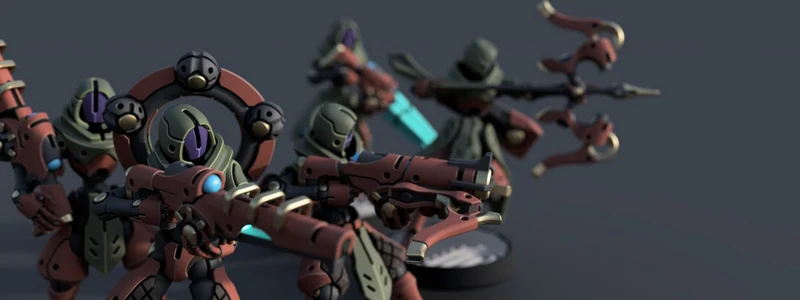 Arcus ARC Scout Class VoidFrame sci-fi robot with armor and weapon