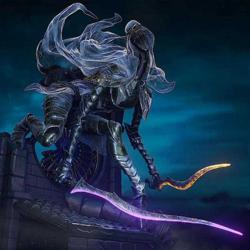 Armored Fantasy Dancer Character STL 3D Model