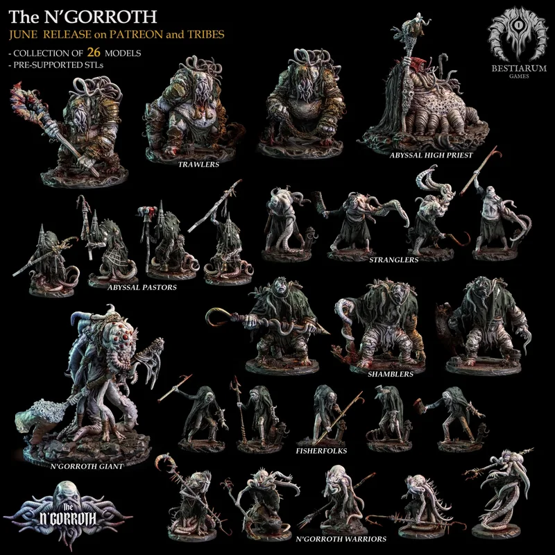 N’Gorroth Bestiarum Fantasy Miniature