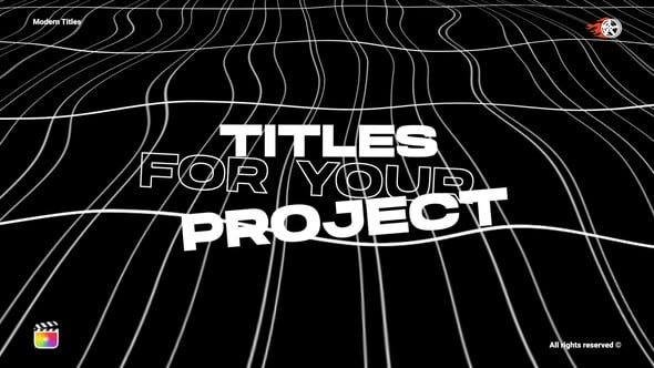 Modern Titles FCPX