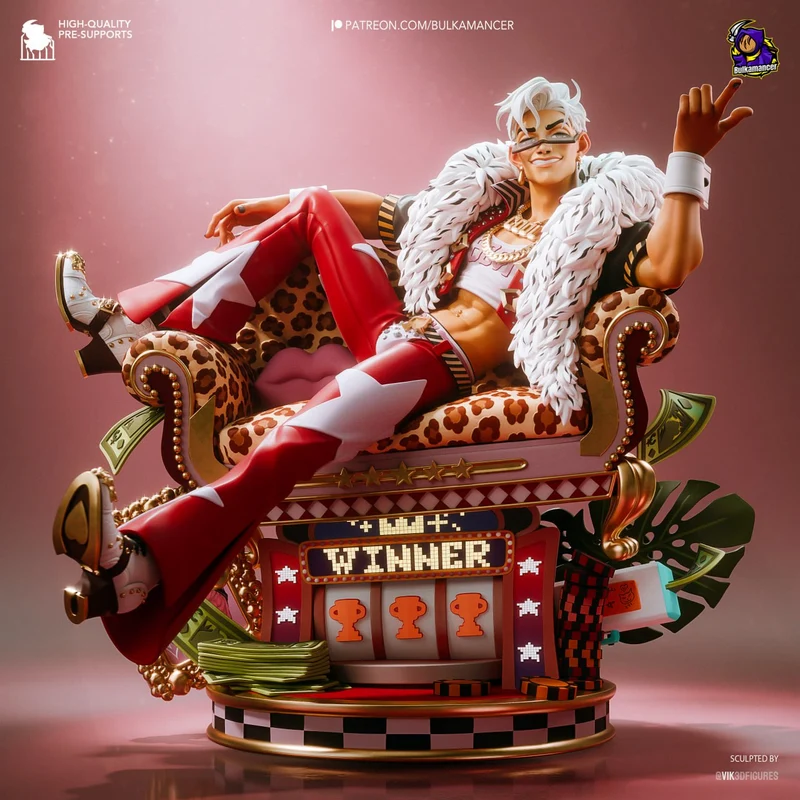 One Piece Character Slot Machine Figure Model