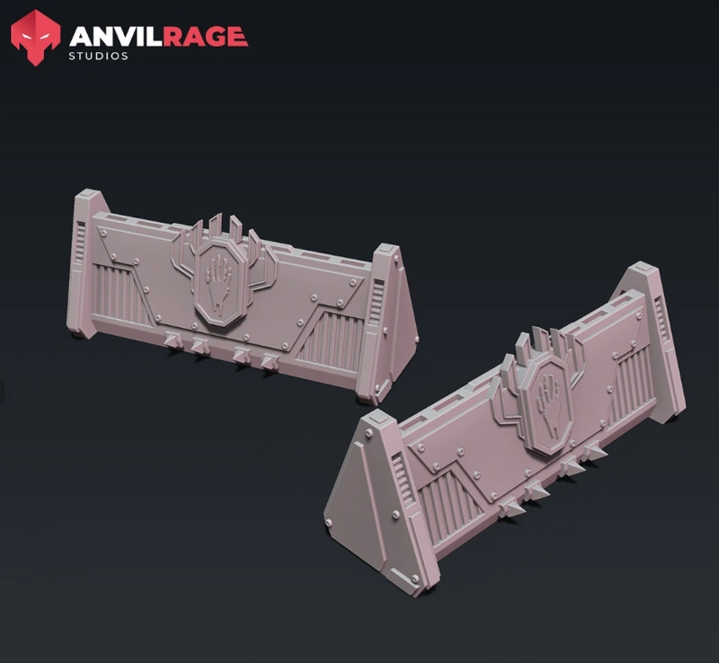 Star Wars Barricade Syndicate 3D model with armored panels and central emblems
