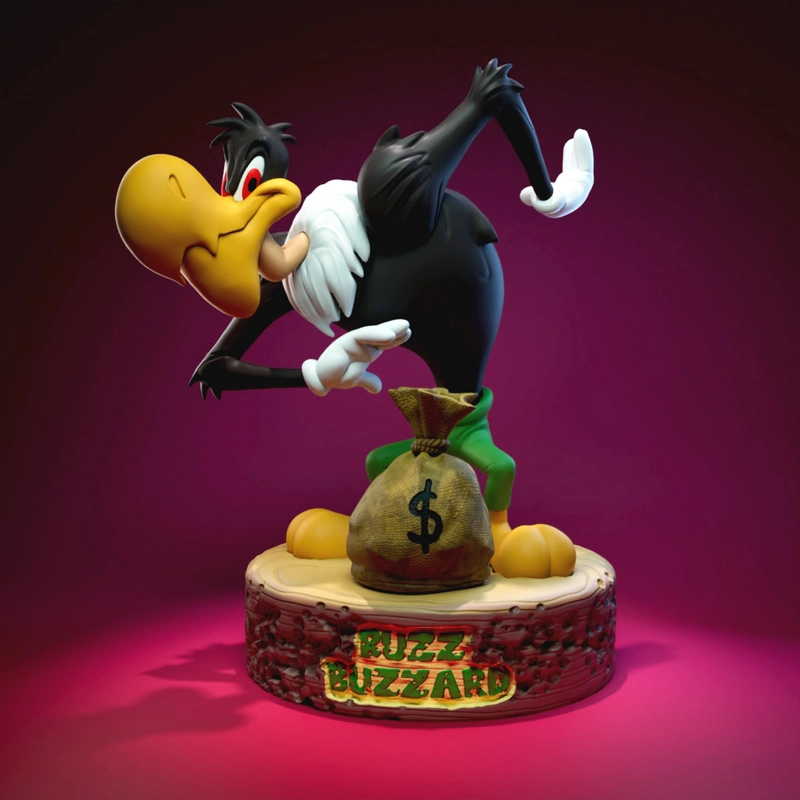 Buzz Buzzard Woody Woodpecker STL 3D Model