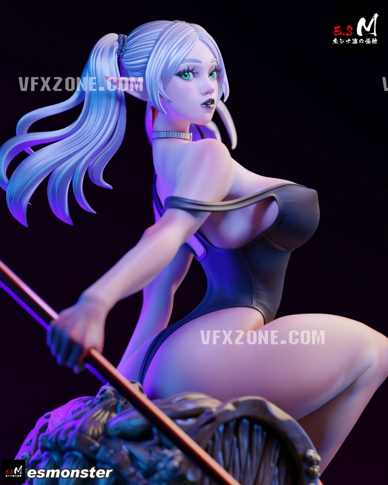 Frieren Anime Character Statue STL 3D Model