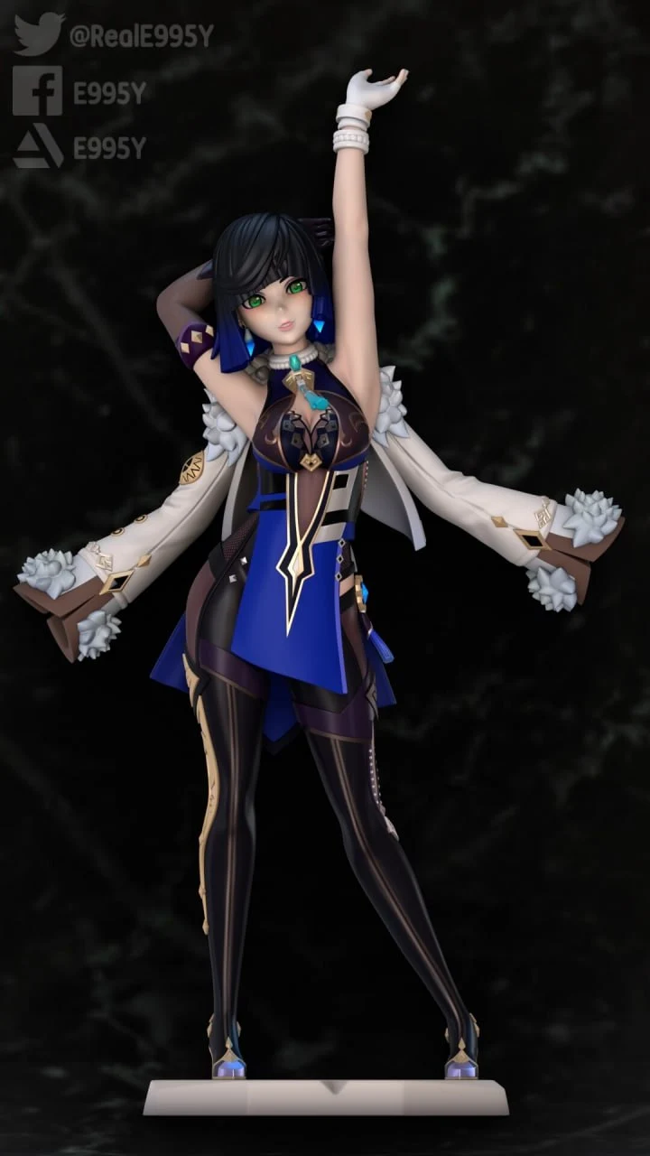 Yelan Genshin Impact 3D Printable Character Model