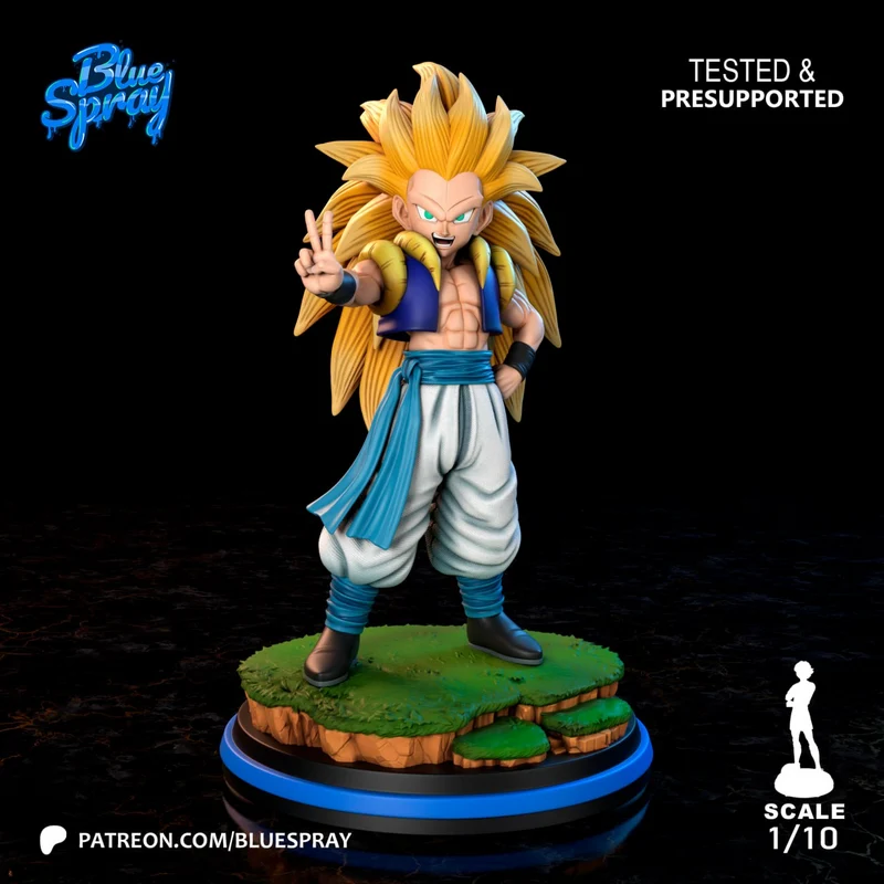 Gotenks SSJ3 Dragon Ball 3D Printable Statue