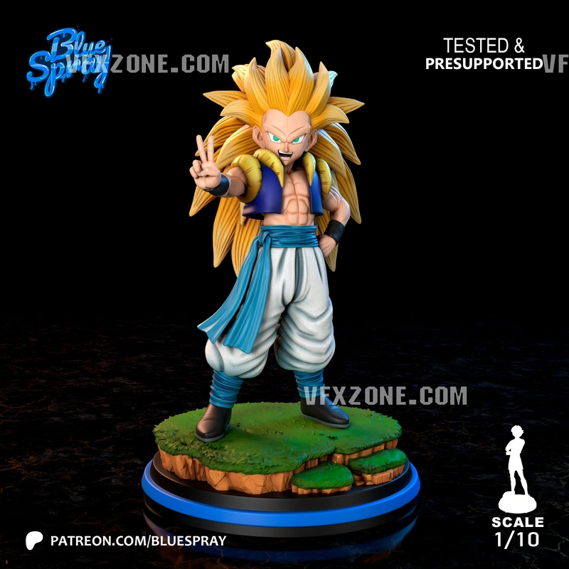 Gotenks SSJ3 Dragon Ball 3D Print Model