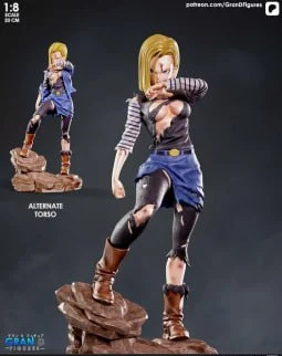 Android 18 Dragon Ball 3D Printable Figure Model