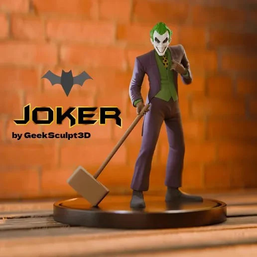 Joker DC Comics 3D Printable Display Figurine