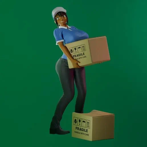 Kanae Character Figure 3D Model for 3D Printing