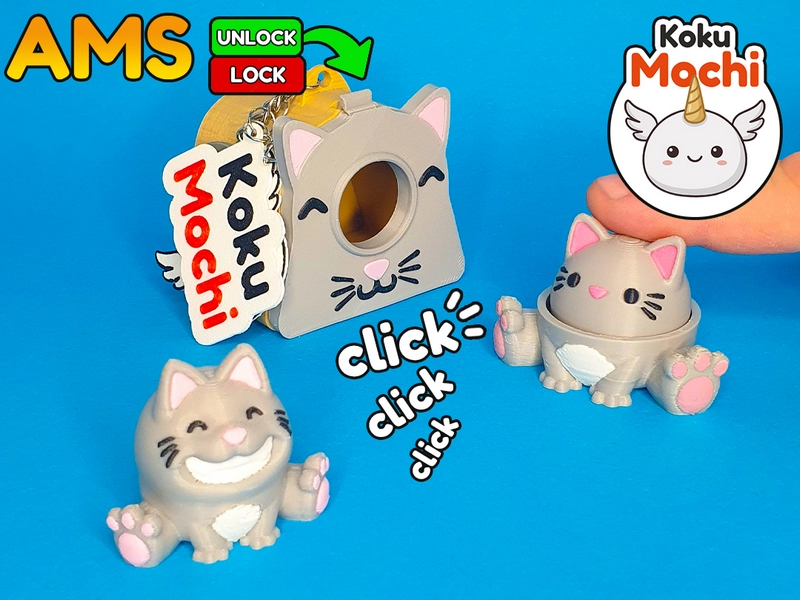 Koku Mochi Cat House Original Character STL Model