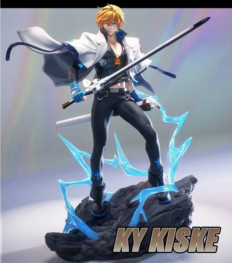 Ky Kiske Guilty Gear 3D Printable Statue Model