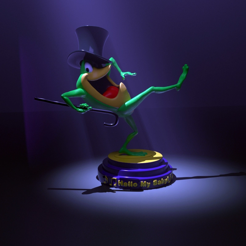 Hanna-Barbera Frog Character Free 3D Model Download