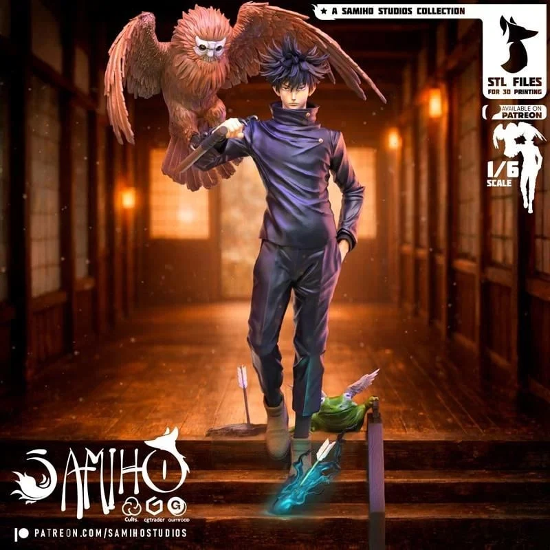 Megumi Fushiguro Jujutsu Kaisen 3D STL Figure