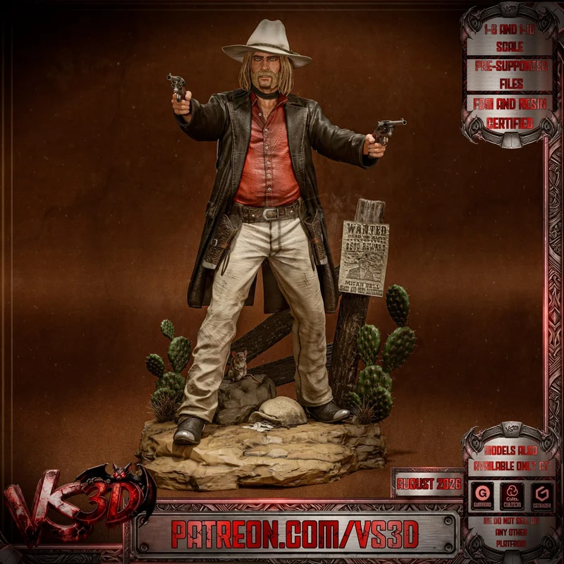 Micah Bell Red Dead Redemption 2 3D Model