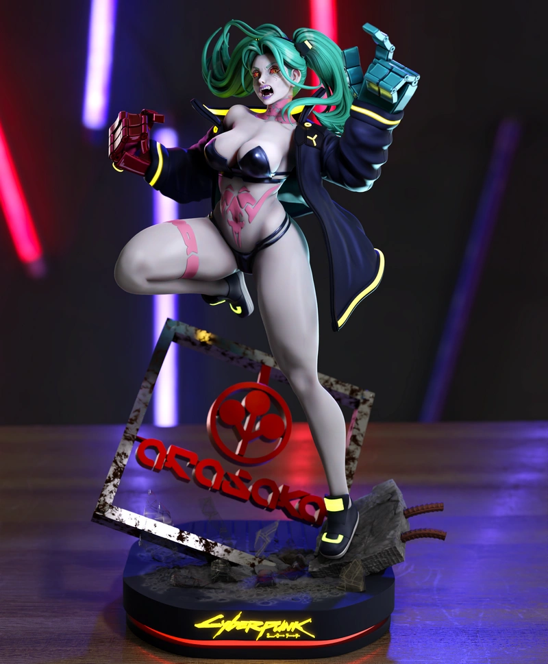 Rebecca Cyberpunk Edgerunners 3D Printable Figure