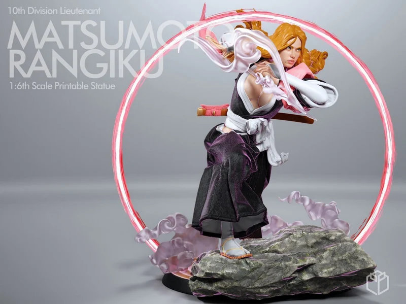 Rangiku Matsumoto Bleach 3D Printable Statue