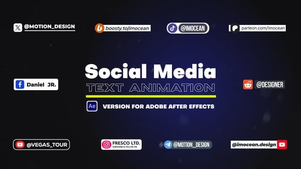 Social Media Text Animation