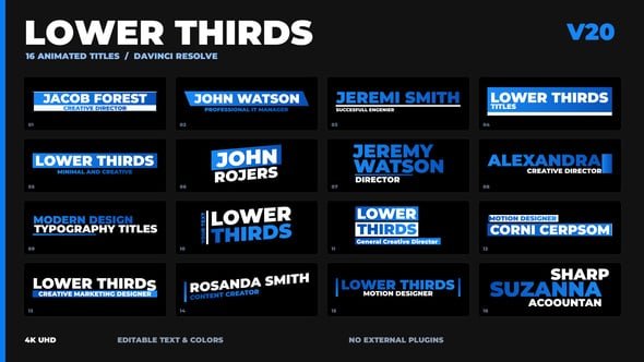 Lower Thirds | DaVinci Resolve