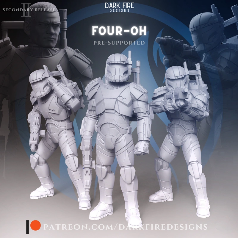 RC-1140 Four-Oh Fixer Star Wars STL 3D Printable Model