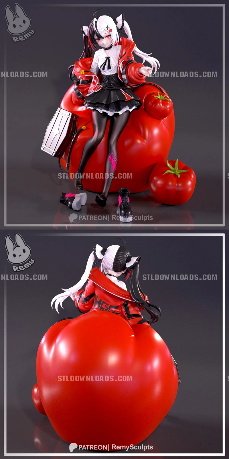 Lacrimosa 3D model from Neverness to Everness with tomatoes