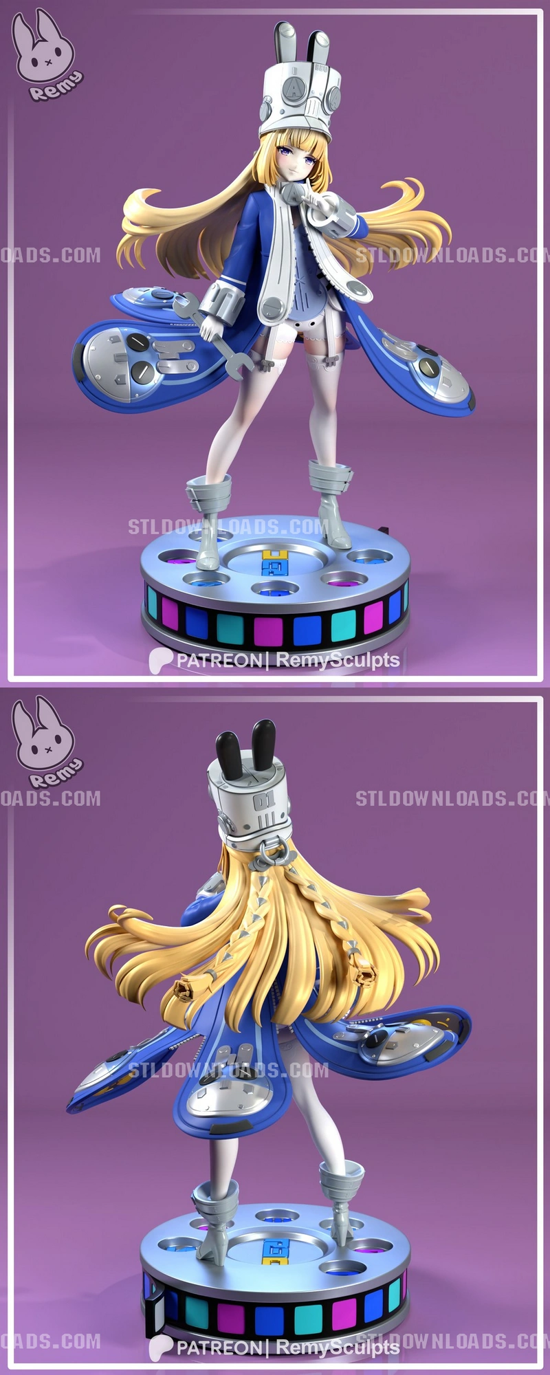 Norma Hollowell Zenless Zone Zero character statue with mechanical accessories