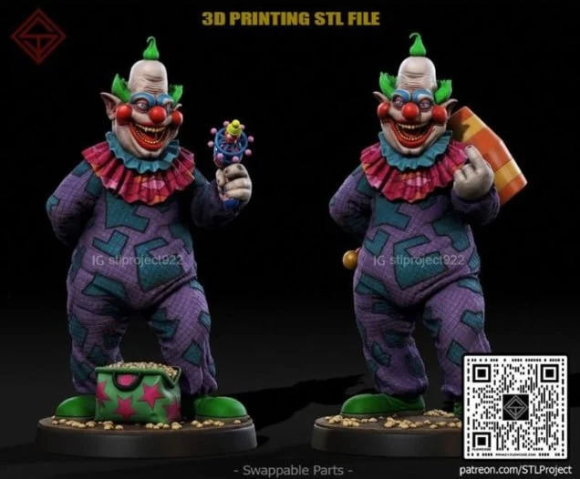 Jumbo Original Clown 3D Printable STL Figure