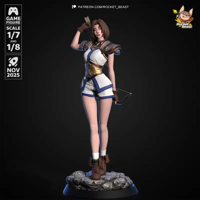 Shana Character Statue 3D Model STL Download