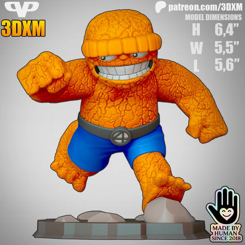 Marvel The Thing 3D Printable Character Statue