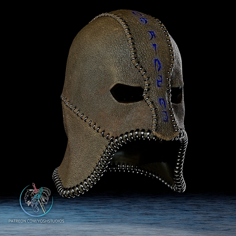 Gray Fox cybernetic ninja mask 3D model from Metal Gear Solid