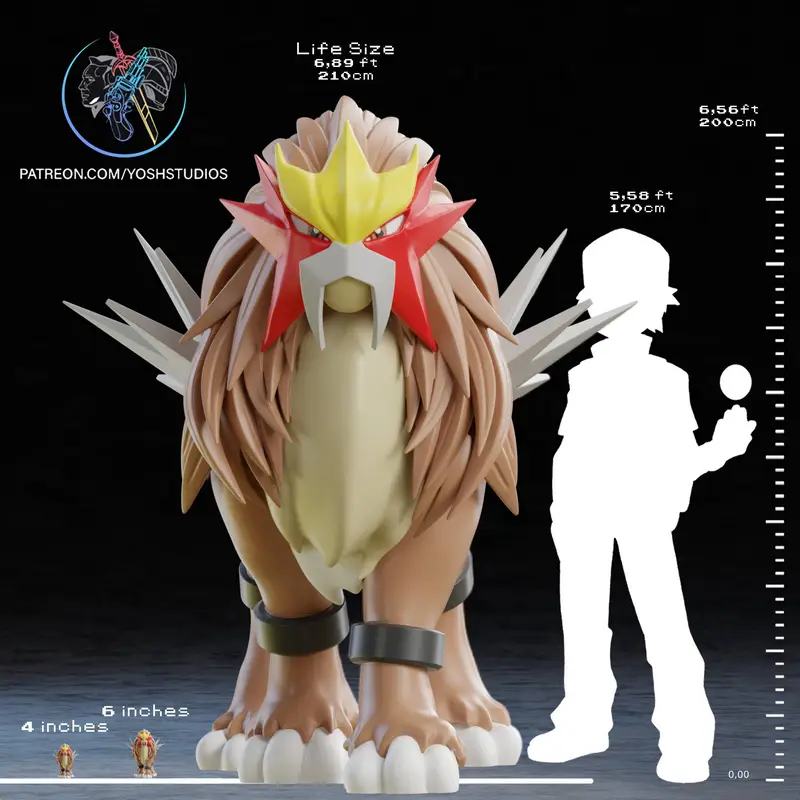 Life Size Entei — Pokémon