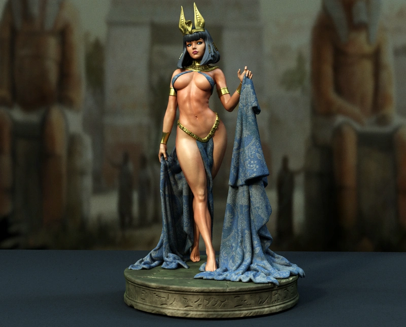 Cleopatra Egyptian Queen 3D Printable Statue Model