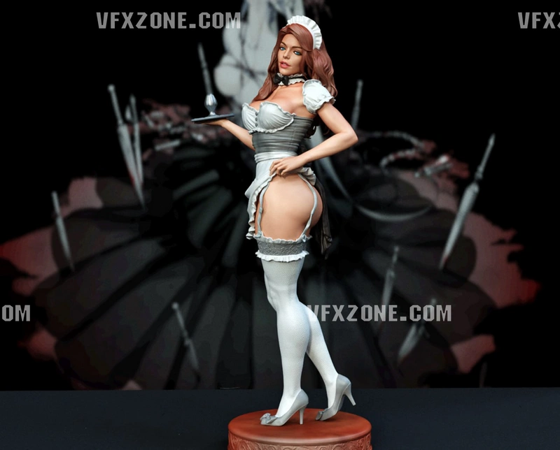 Maid Woman Original Character 3D Model