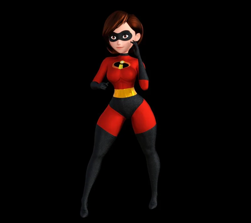 Helen Parr from The Incredibles in her red superhero suit