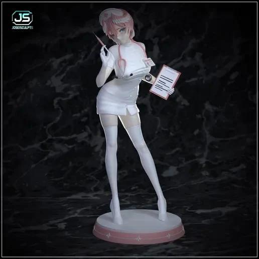 Nurse Lui Original Character STL 3D Model