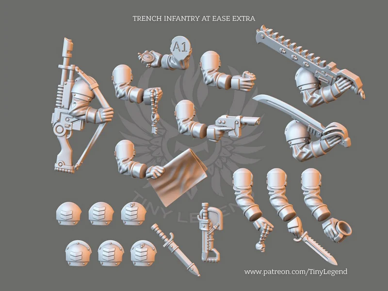 Trench Infantry at Ease Extra