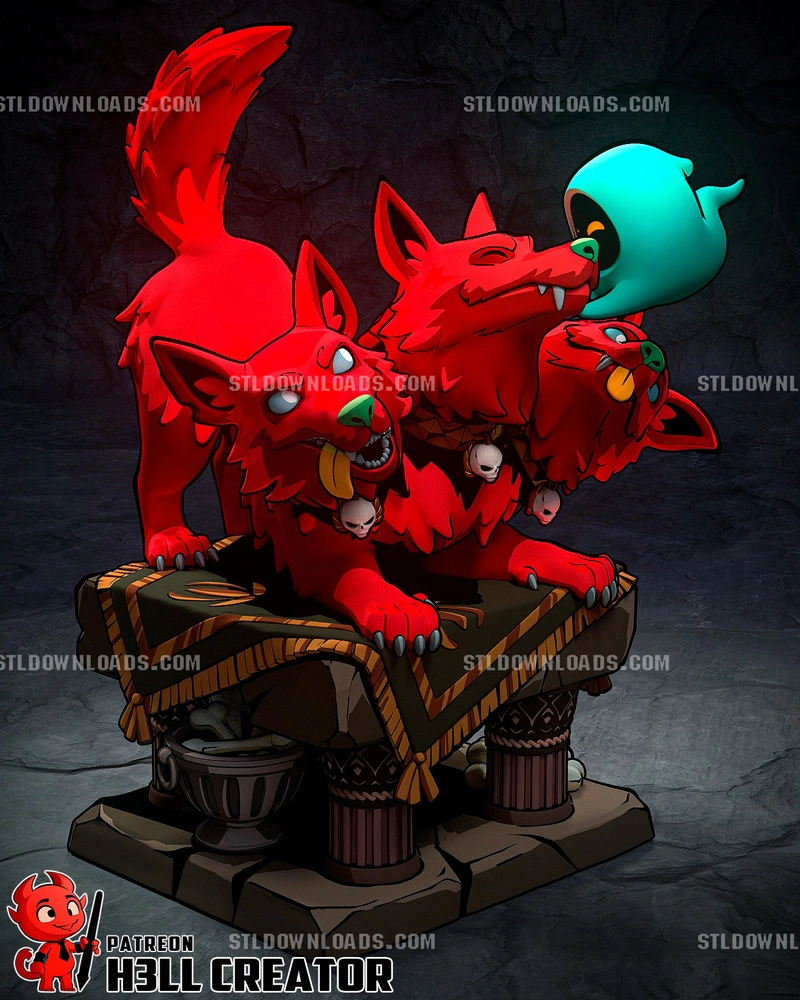 Cerberus Original Fantasy 3D Printable Figurine Model