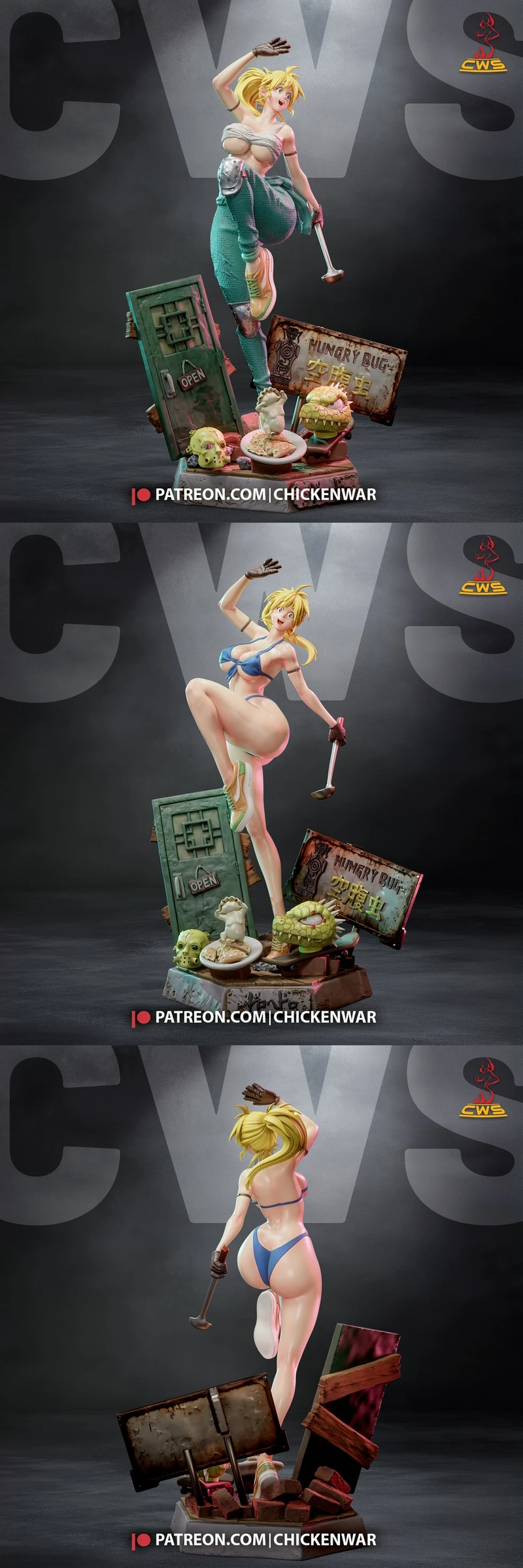 Nikaido from Dorohedoro Free 3D Model STL
