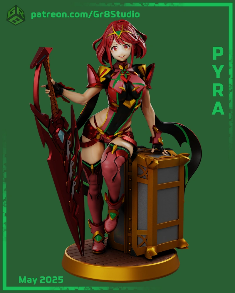 Pyra Xenoblade Chronicles 2 3D Printable Figure