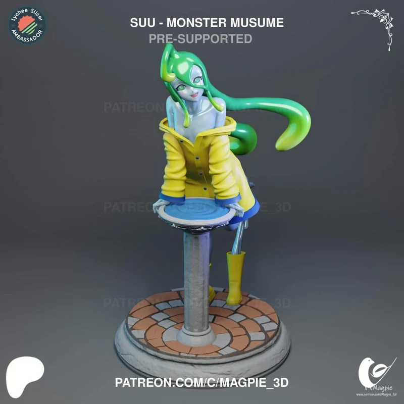 Suu from Monster Musume 3D Printable Statue