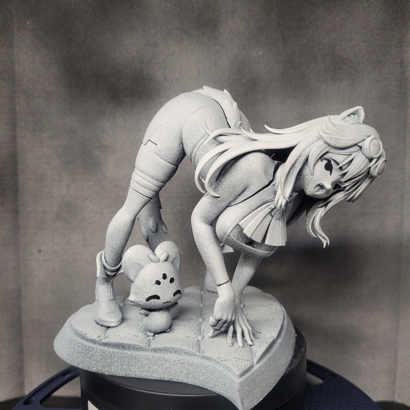 Raora Panthera Hololive cat-themed character statue with companion