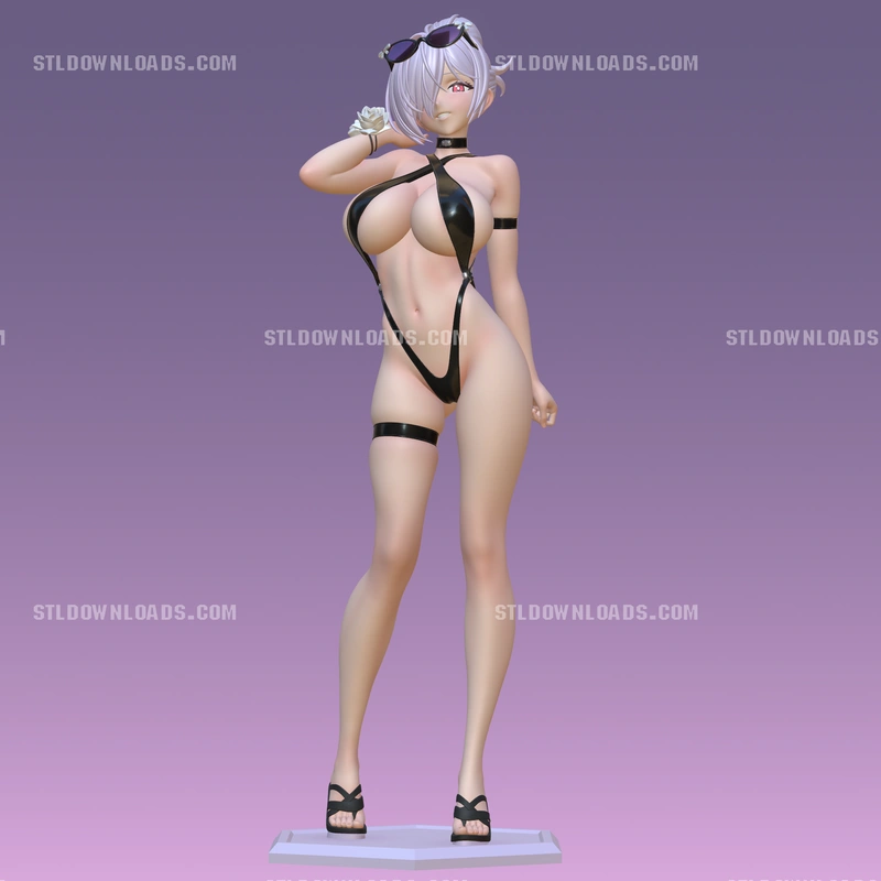 Cinderella from Goddess of Victory: Nikke as a full-body 3D character statue