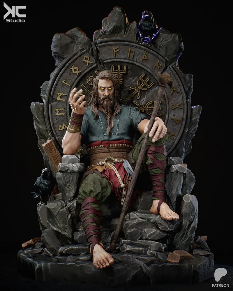 Tyr — God of War Seated Character Statue