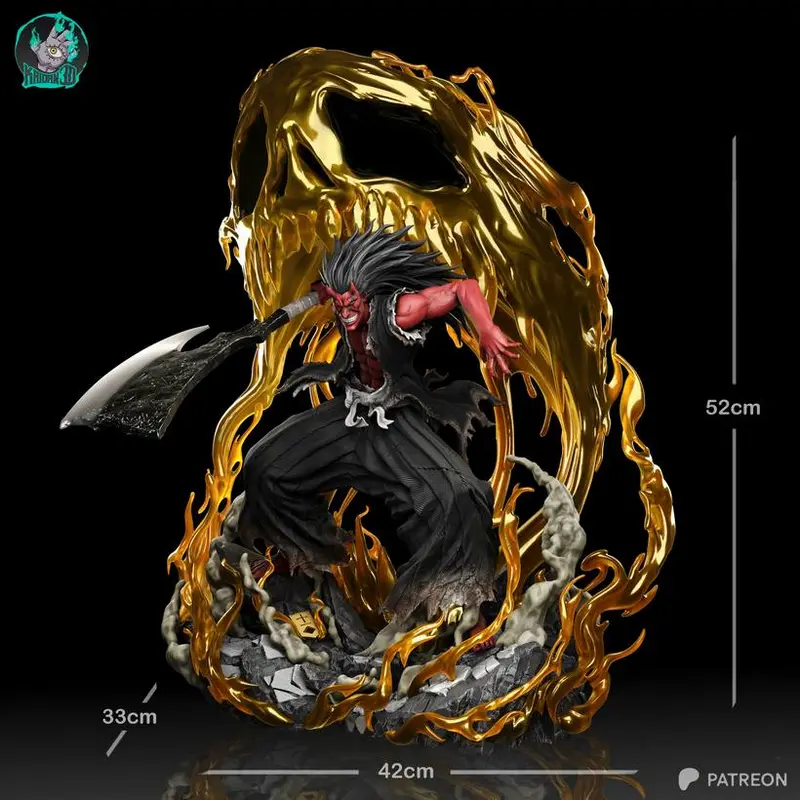 Kenpachi Zaraki Bleach 3D Model STL Free Download