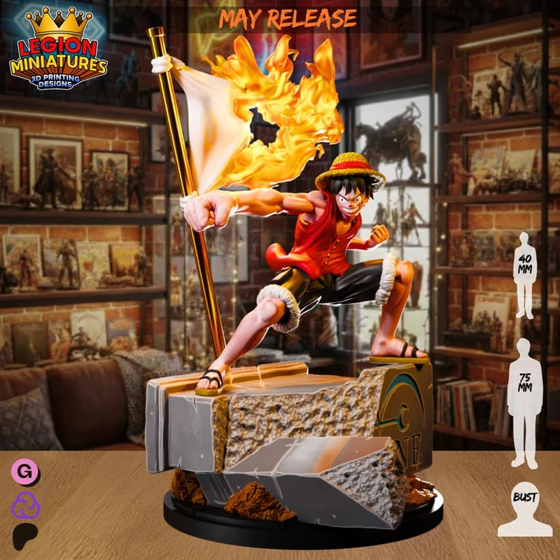 Monkey D. Luffy One Piece 3D Print Model